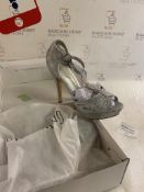 DreamPairs Swan High Heel Ladies Shoes - Silver, 5.5 UK