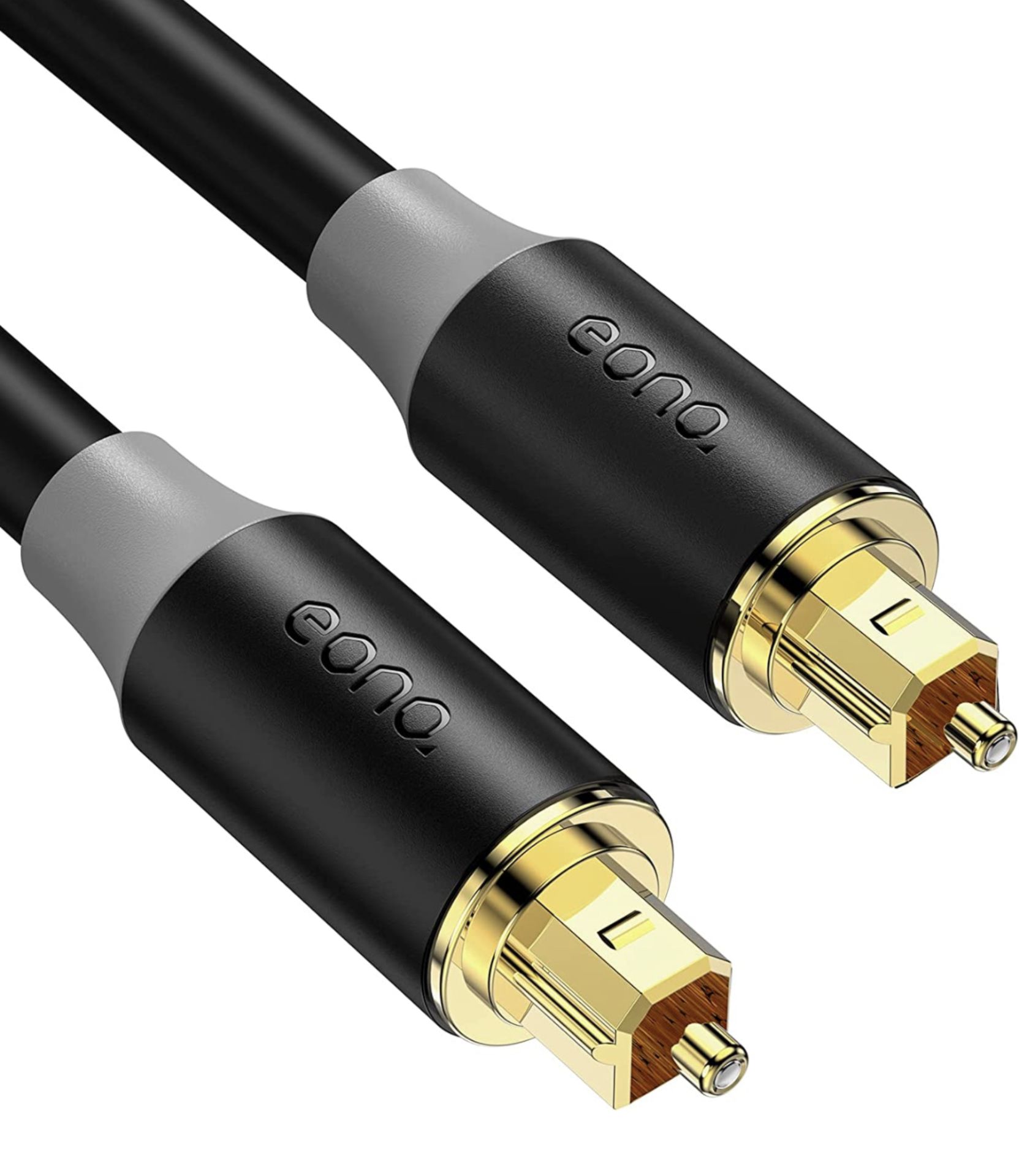 RRP £74 Collection of PC Cables, 6 x Eono 1.8m Audio Optical Cables and 4 x Eono USB C to C Cables