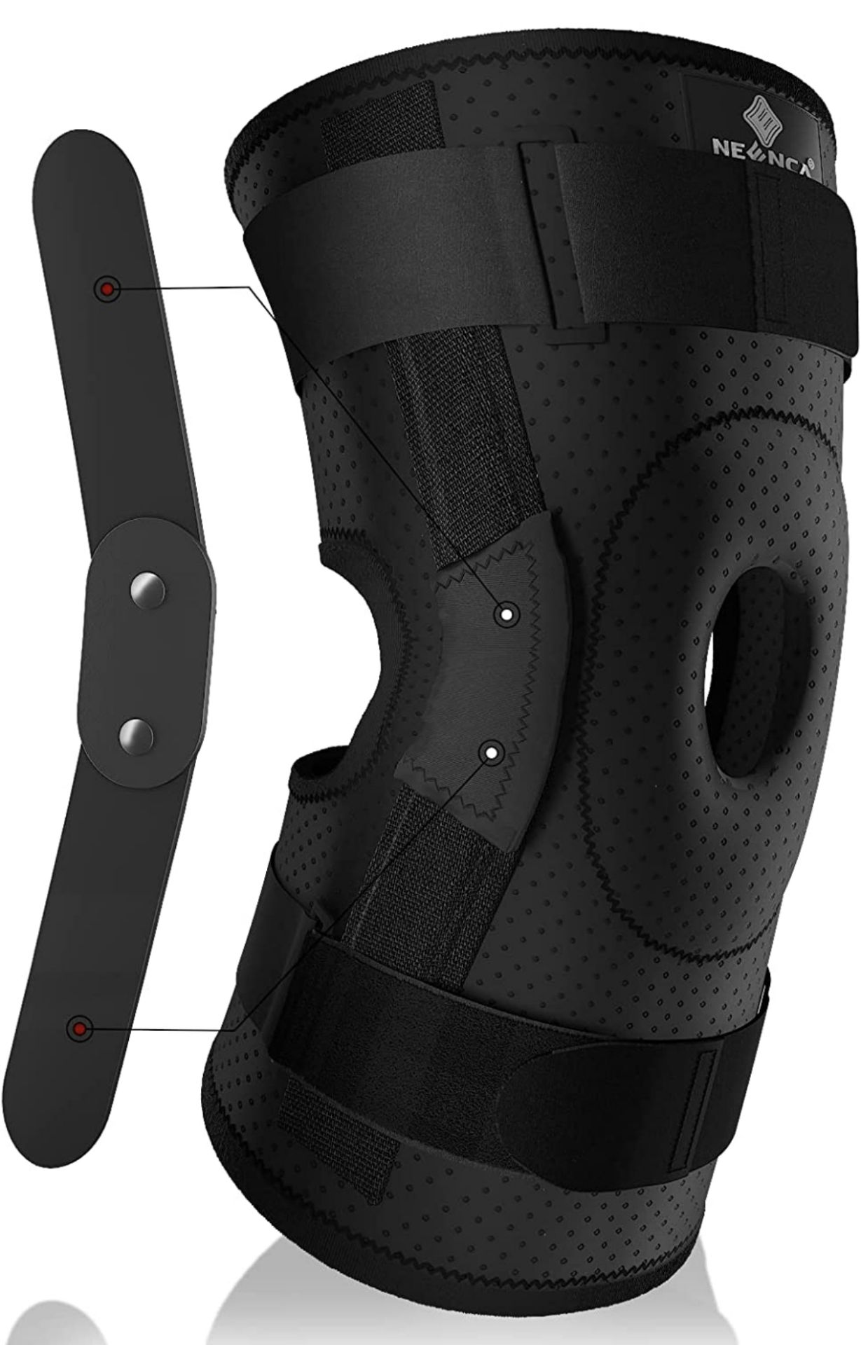Neenca Adjustable Knee Brace, Set of 4 RRP £108 (2 x XXL, 1 x XL, 1 x L)
