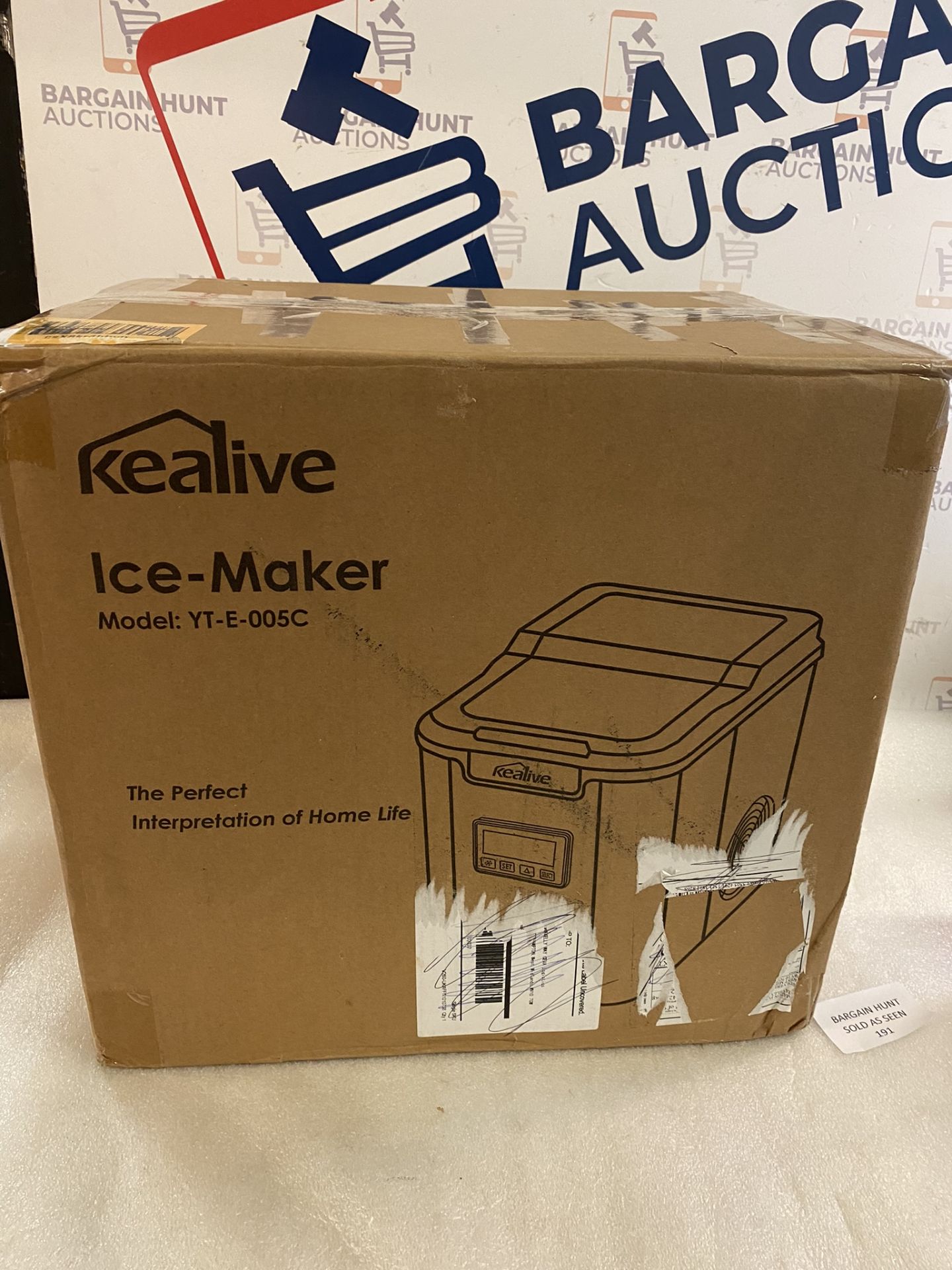 RRP £129.99 Kealive YT-E-005C Stainless Steel Ice Maker Machine Countertop LCD Display - Image 2 of 2