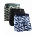 RRP £24.99 Danish Endurance 3-Pack Men's Organic Cotton Boxer Shorts, XL