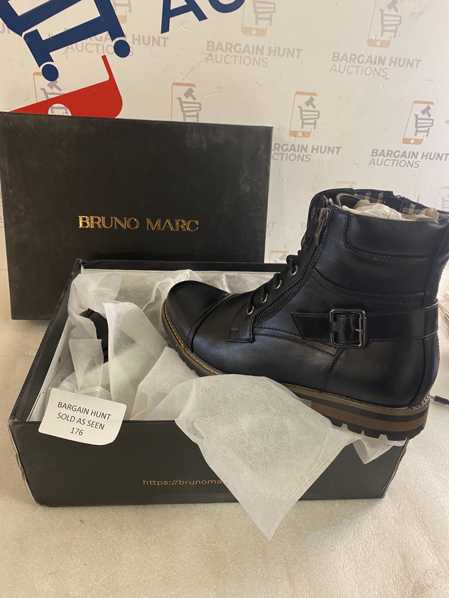 Bruno Marc Philly Black Shoes, 10.5 UK