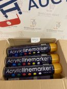 RRP £110 Set of 11 x Bryson Trade Series Linemarker Spray - Yellow - 750ml