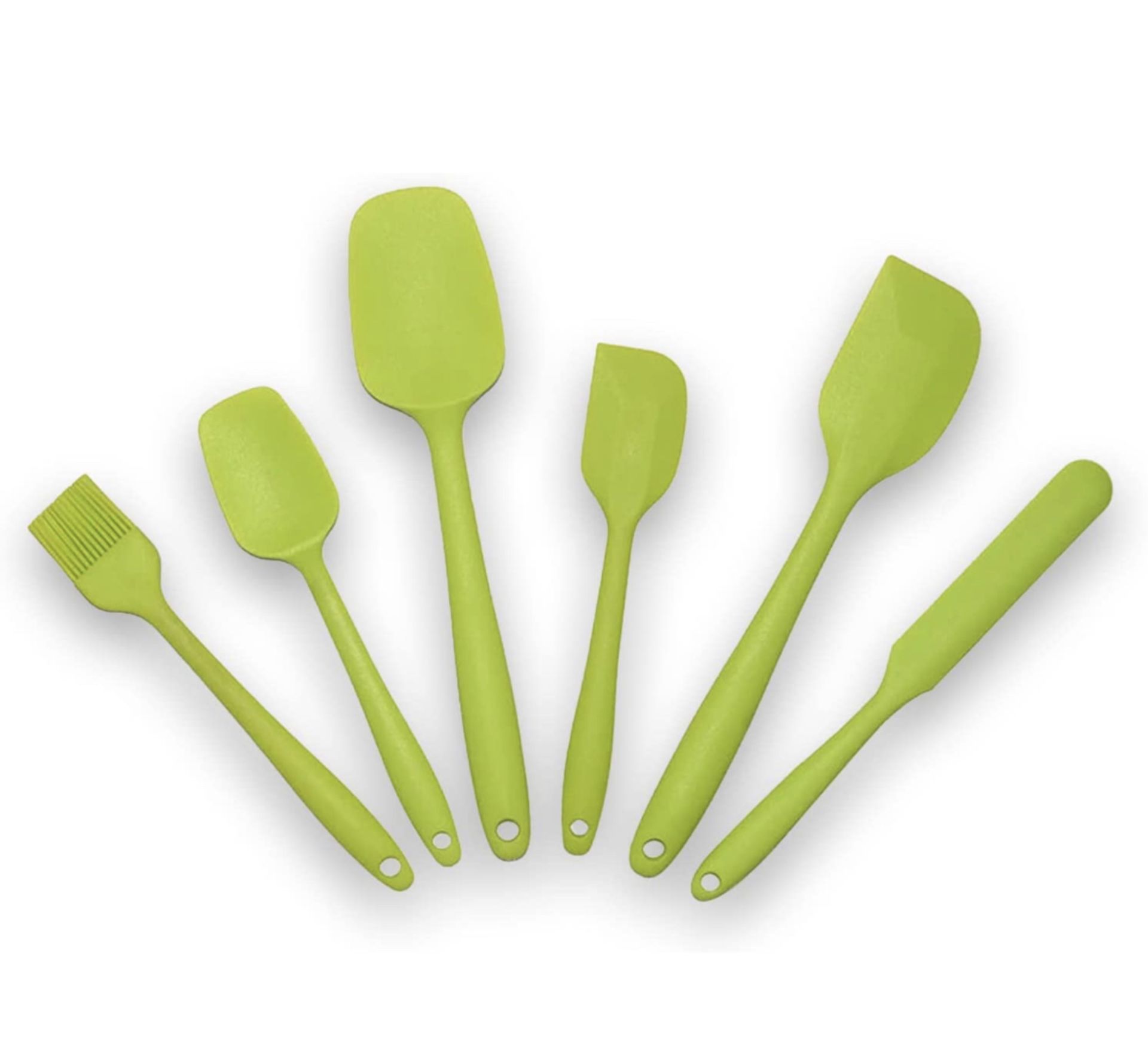 RRP £90 Set of 10 x Interiors87 Silicone 6-Pieces Cooking BBQ Spatulas