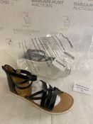 Girls Gladiator Sandals, UK Child Size 13