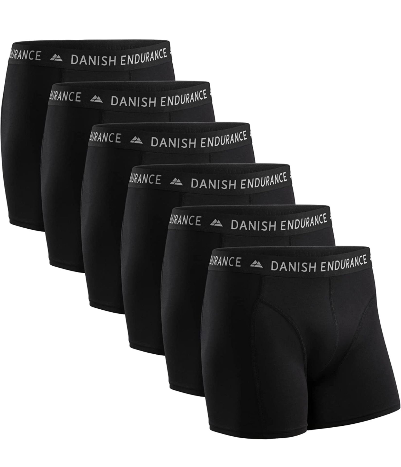RRP £39.99 Danish Endurance 6-Pack Men's Organic Cotton Boxer Shorts, XXL