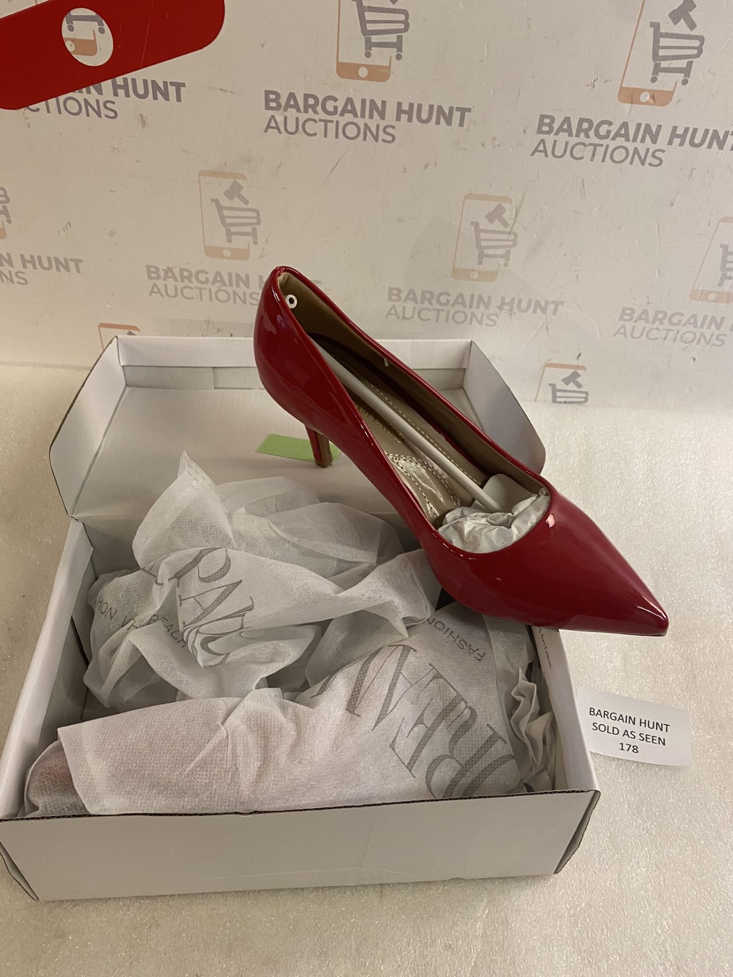 DreamPairs Kucci High Heel Ladies Shoes - Red, 7 UK