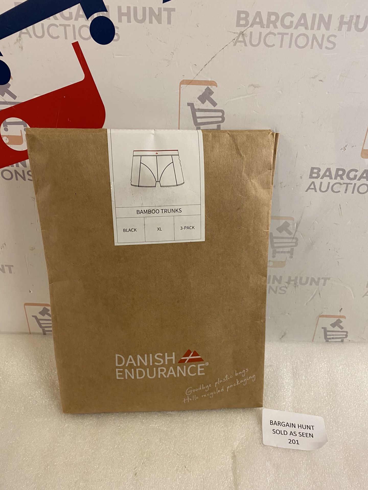 RRP £24.99 Danish Endurance 3-Pack Bamboo Trunks for Men, XL - Image 2 of 2