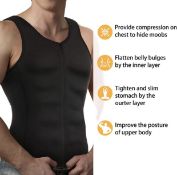 Gotoly Men Compression Slimming Body Shaper Vest Tank Top, XL RRP £24.99