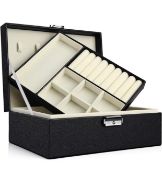 Jewellery Box Double Layer Detachable Jewellery Organizer