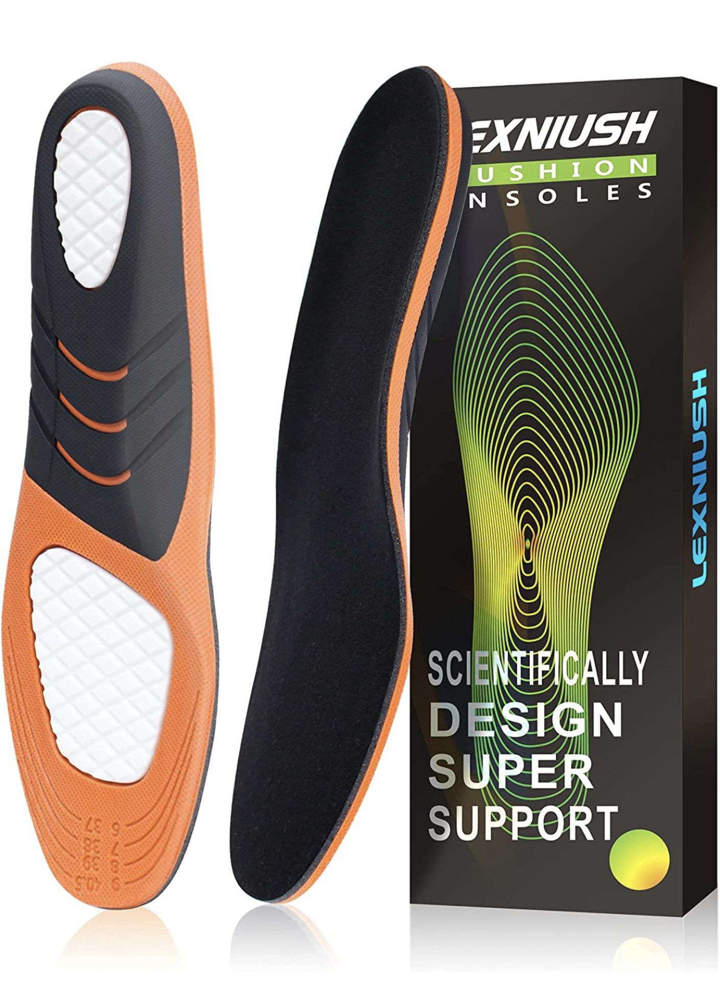 RRP £220 Set of 17 x Lexniush Professional Arch Support Insoles