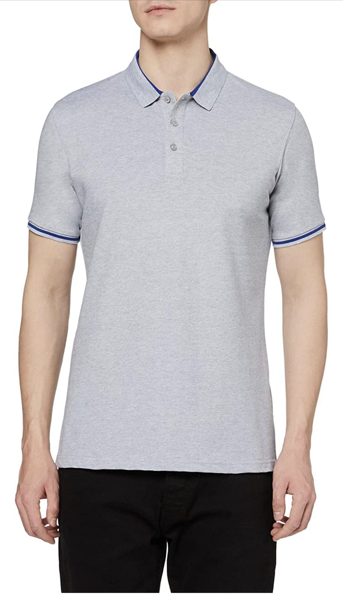 RRP £110 Set of 10 x Hikaro Men's Polo Shirt Short Sleeve Top for Men, Medium