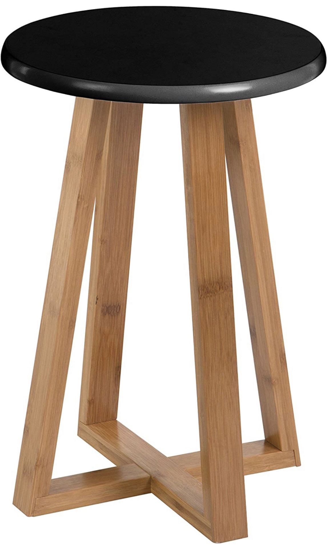 Premier Housewares Round Bamboo Wooden Stool, Set of 2 RRP £55