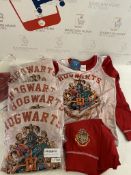 Set of 5 x Kids Pyjama Sets Harry Potter Hogwarts, 11-12 Years