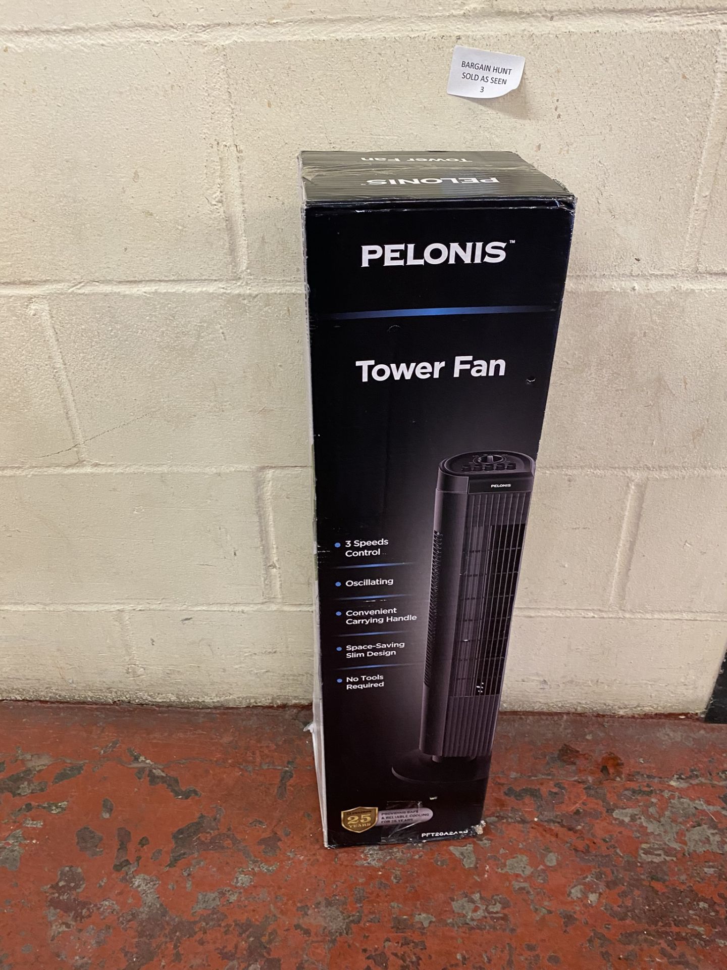 Pelonis Tower Fan 29-Inch Oscillating Floor Fan - Image 2 of 2