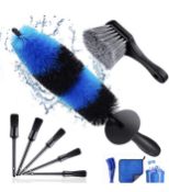 Car Detailing Brushes Cleaning Set