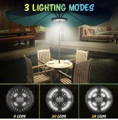 RRP £96 Set of 6 x Linkax Patio Umbrella Lights Parasol Garden Wireless Lights