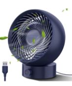 RRP £21.99 SmartDevil Desk Fan USB Silent Desk Fan