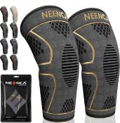 RRP £270 Set of 18 x Neenca 2-Pack Knee Brace Knee Compression Sleeve Support