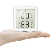 RRP £72 Set of 3 x Notsek Smart Wi-Fi Temperature Hygrometer Humidity Meter