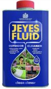 RRP £120 Set of 10 x Jeyes Professional Fluid Disinfectant Deodoriser Cleaner, 1 Litre