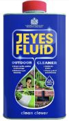 RRP £96 Set of 8 x Jeyes Professional Fluid Disinfectant Deodoriser Cleaner, 1 Litre