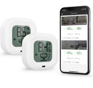 RRP £1,100 set of 50 x Oria 2-Pack Wireless Thermometer Hygrometer, RRP £22 Each