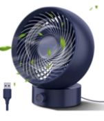 RRP £21.99 SmartDevil Desk Fan USB Silent Desk Fan