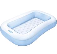 Intex Rectangular Baby Pool with Soft Inflatable Floor, Set of 2 RRP £30