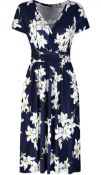 Ouges Women's Summer Short Sleeve Casual Dress, Small RRP £27.99