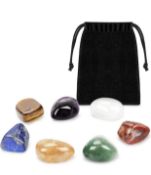 RRP £30 Set of 5 x Zreal Chakra Healing Crystals Meditation Stones