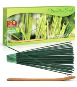 RRP £150 Set of 15 x Citronella Incense Sticks Lemongrass 120Pcs Incense Sticks with Holder