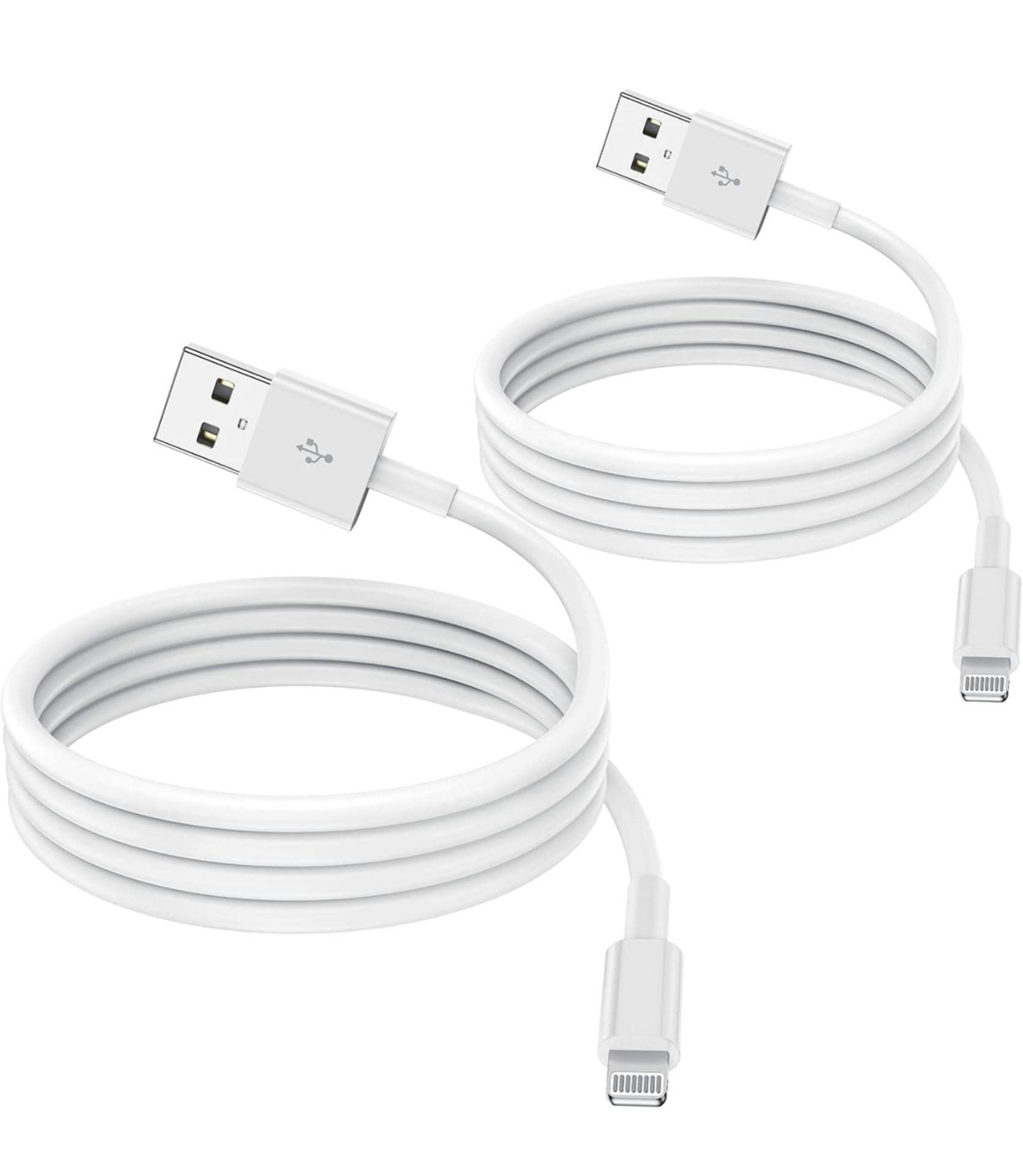 RRP £30 Set of 3 x 2-Pack Lightning to USB Charge Cables