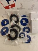 RRP £100 Collection of Audio Cables Ethernet Cables and 2 x Switch Power Supply Adapters
