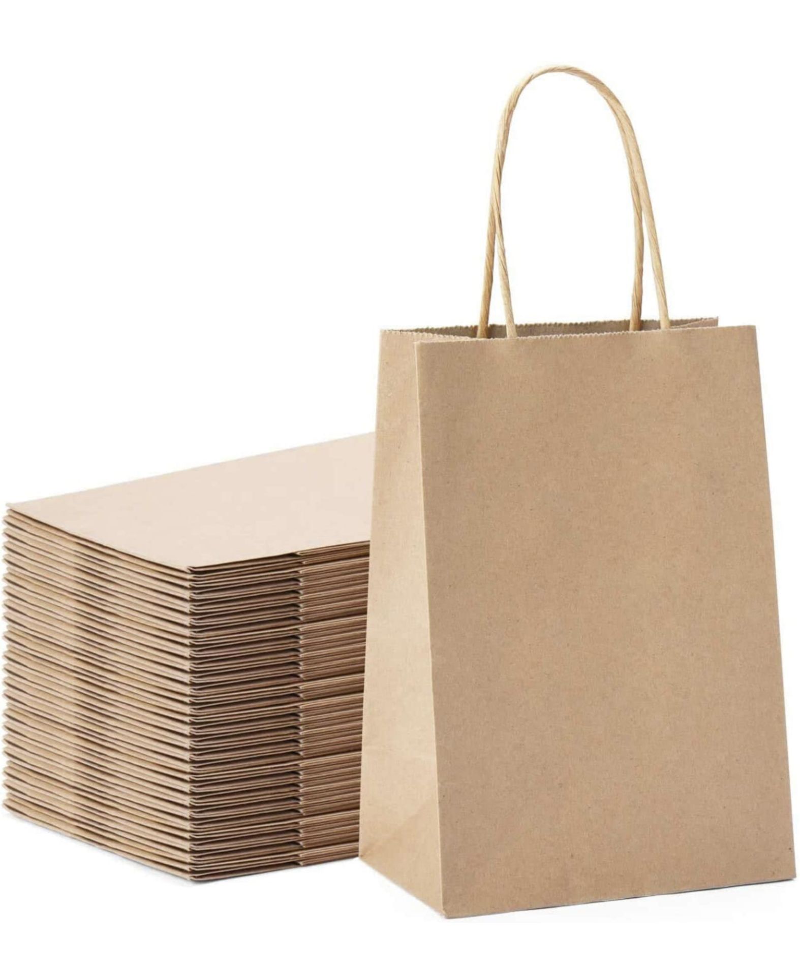 RRP £150 Set of Switory Kraft Gift Bags 600 Bags in total (for contents/ list, see image)