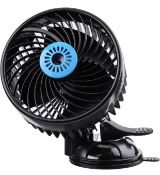 RRP £30.99 Tvirrd 12V 6" Electric Car Fan with Suction Cup 360 Degree Adjustable Car Fan