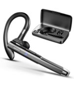 Jugeman Bluetooth Headset 35H Clear Call Handsfree Earpiece with Noise Cancelling Mic