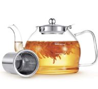 RRP £21.99 Minoant Glass Teapot Blooming Flowering 1200ml Teapot with Infuser
