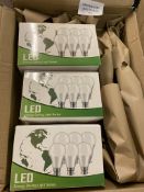 LED Bayonet Light Bulbs, 3 Packs of 6 RRP £30