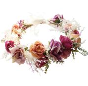 RRP £120 Set of 11 x Girls Flower Wreath Crown Floral Headbands Halo