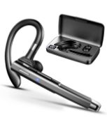 Jugeman Bluetooth Headset 35H Clear Call Handsfree Earpiece with Noise Cancelling Mic