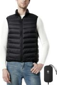 RRP £35.99 Lapasa Men's Puffer Vest Eco-Friendly Water Resistant, XL