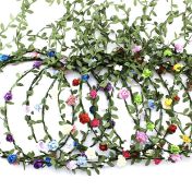 RRP £70 Set of 7 x 9-Pieces Flower Crown Headband Floral Wreath