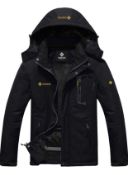 RRP £69.99 Gemyse Men's Waterproof Jacket Windproof Coat with Hood, L