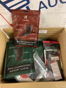 Approximate RRP £400 Set of 27 x Sports Support Compression Sleeves/ Socks