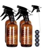 Youngever 4 Pack 500ml Glass Spray Bottles RRP £18.99