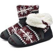 RRP £29.99 Oncai Women's Comfort Knit Boots Warm Outdoor Indoor Slippers, 42/43 EU