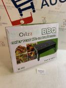 Oilzz BBQ Grill Portable Folding Stainless Steel Tabletop Barbecue