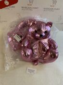 Teddy Bear Slippers for Women Cute Soft Plush Bear Slippers, Rose Gold RRP £25.99