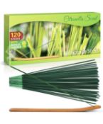 RRP £120 Set of 12 x Citronella Incense Sticks Lemongrass 120Pcs Incense Sticks with Holder